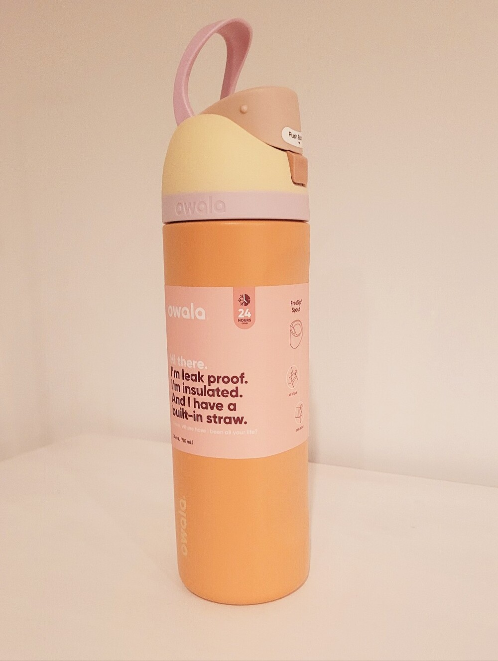 Owala Free Sip Insulated Stainless Water Bottle 24 Oz.